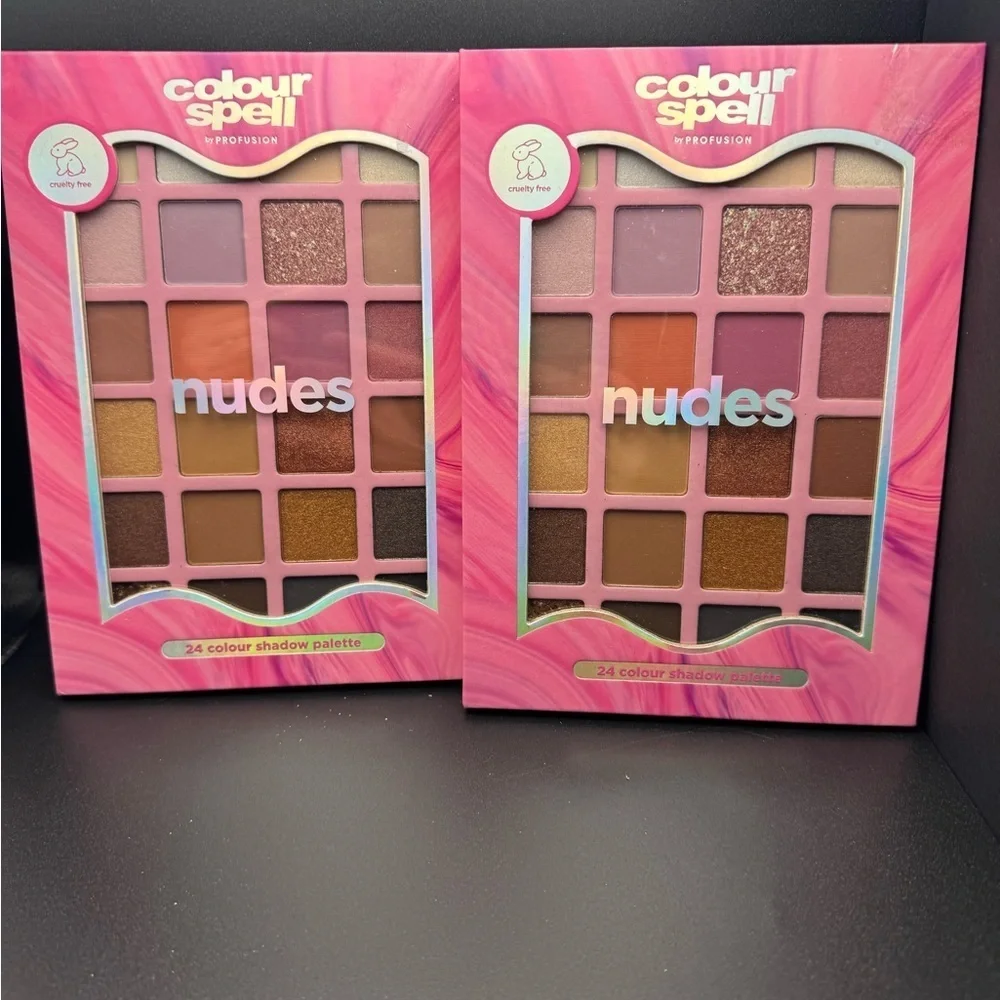 Set of 2- Nudes 24-Color Shadow Palettes BRAND NEW